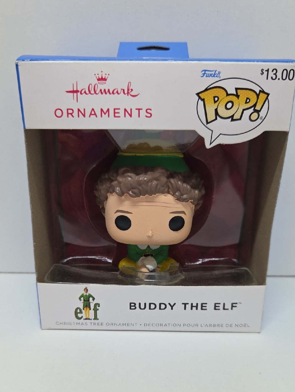 NWT Hallmark Buddy the Elf Funko Pop Ornament